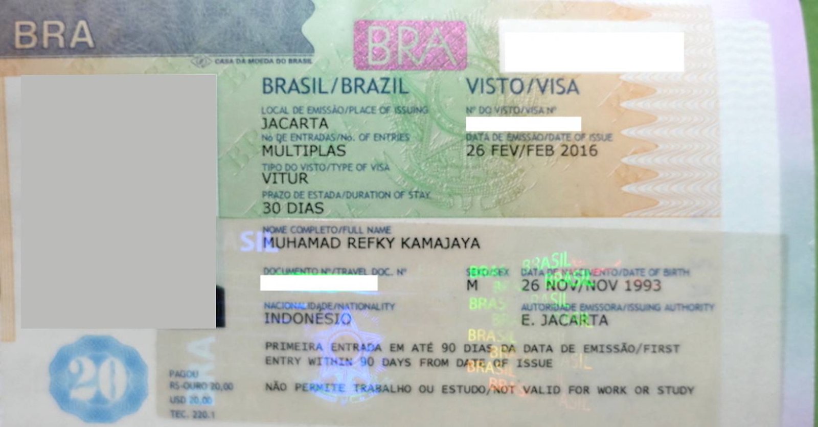 Jasa Pengurusan Visa Brazil